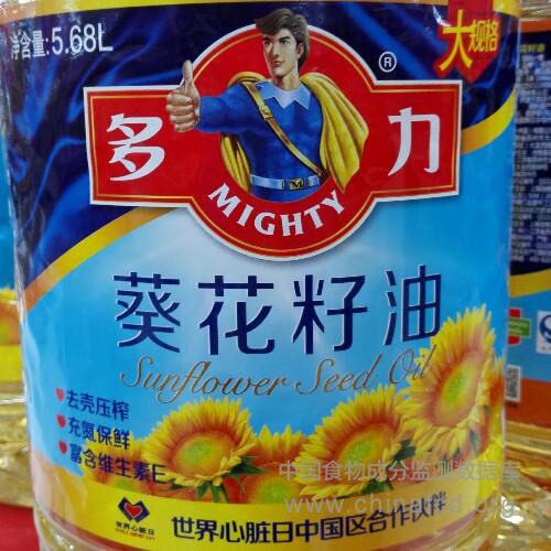 多力葵花籽油5.68L