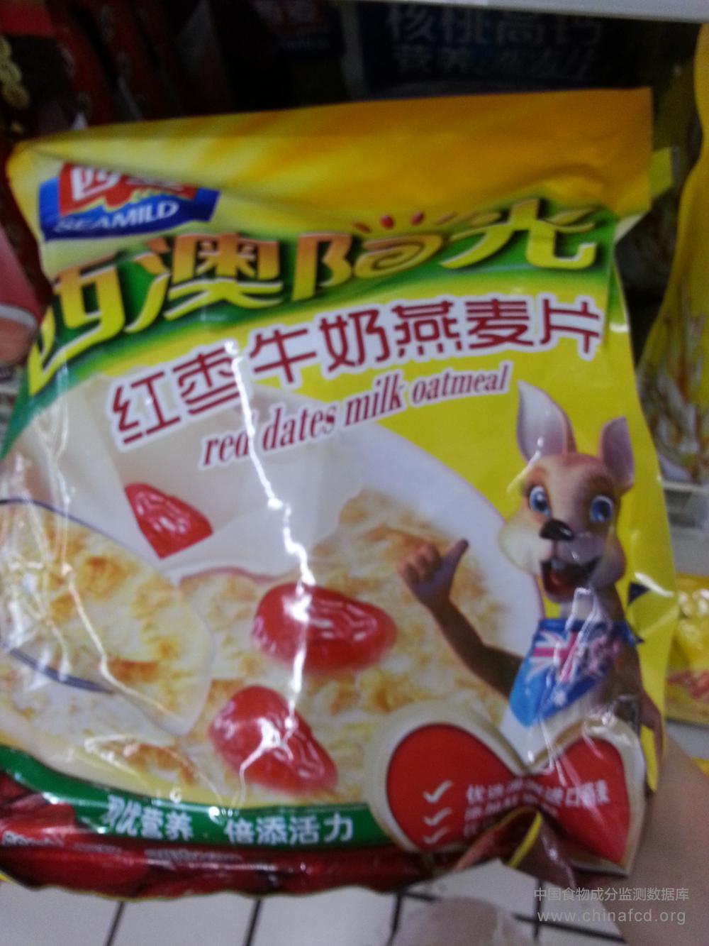 西麦西澳阳光红枣牛奶燕麦片