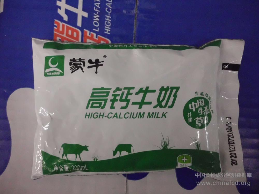 蒙牛高钙牛奶