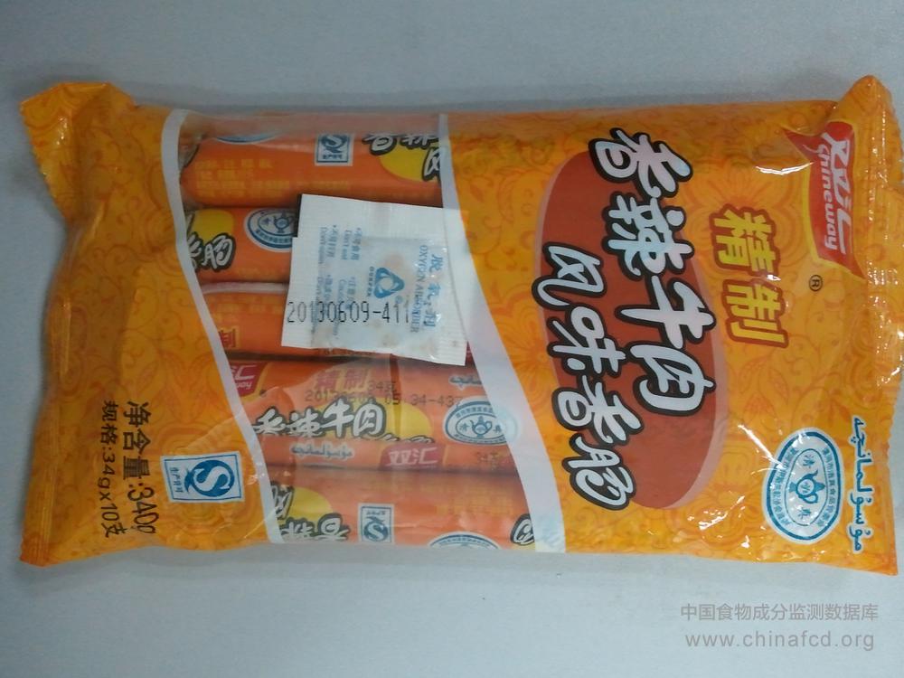 双汇香辣牛肉风味香肠