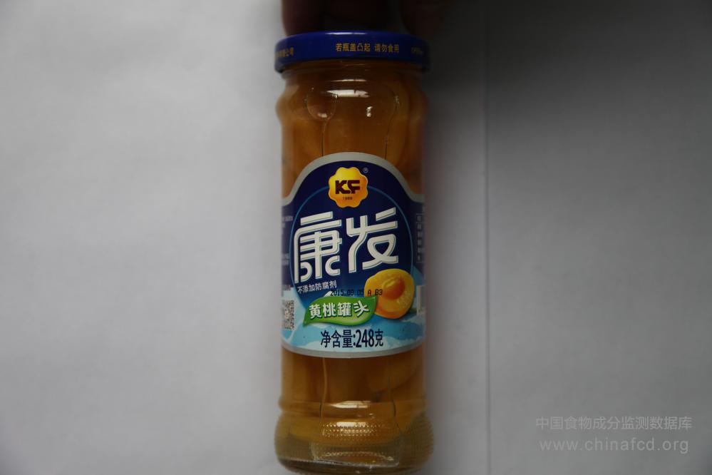 康发黄桃罐头