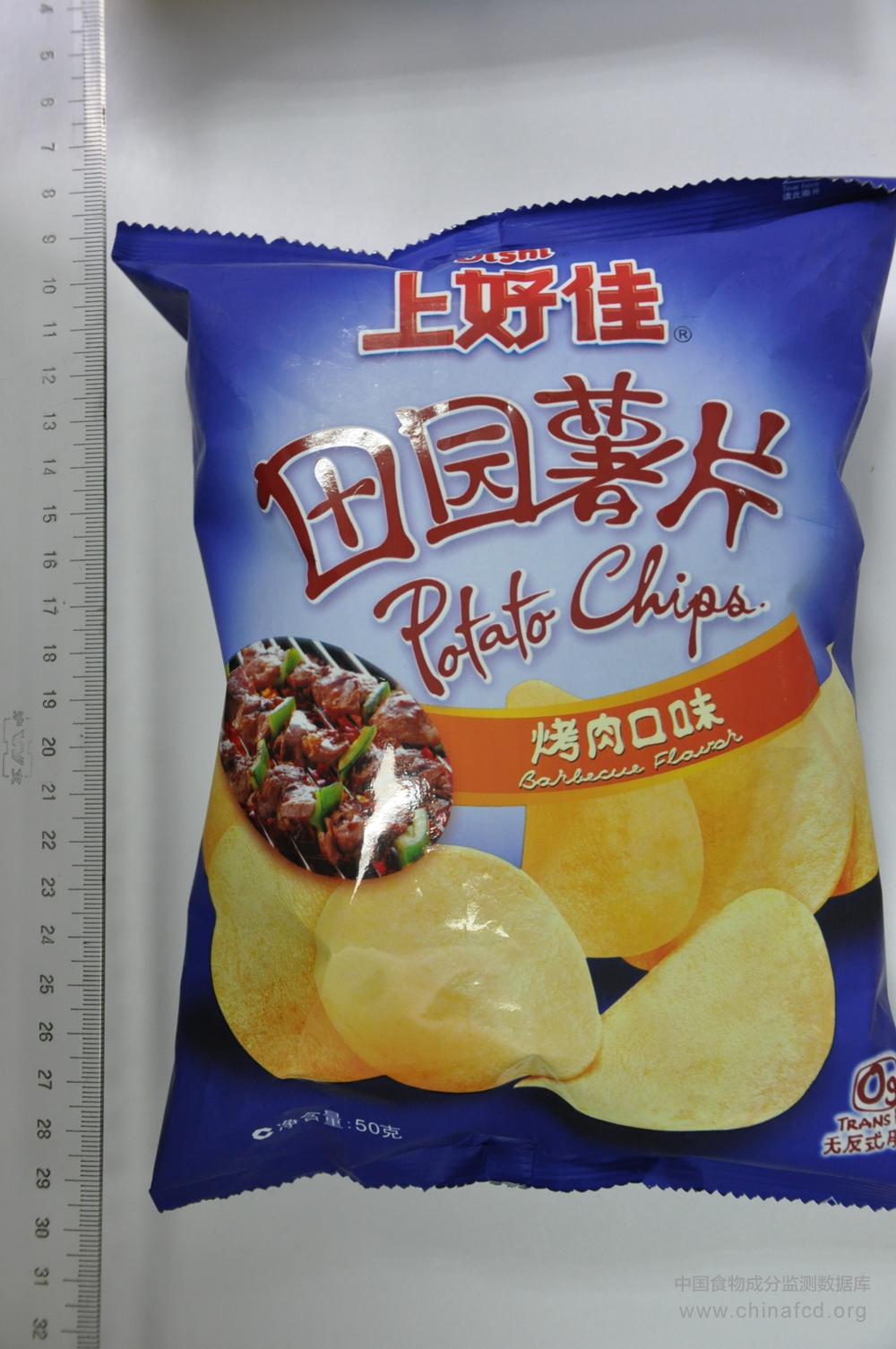 上好佳田园薯片烤肉口味