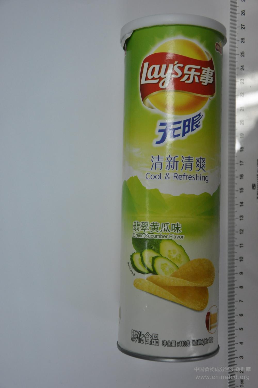 乐事无限清新清爽翡翠黄瓜味薯片（复合型）