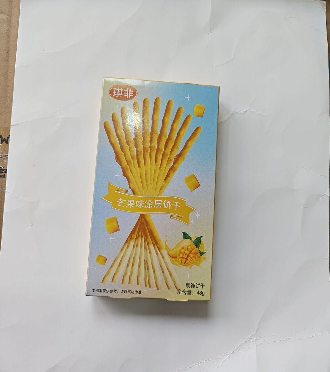琪非芒果味涂层饼干48克