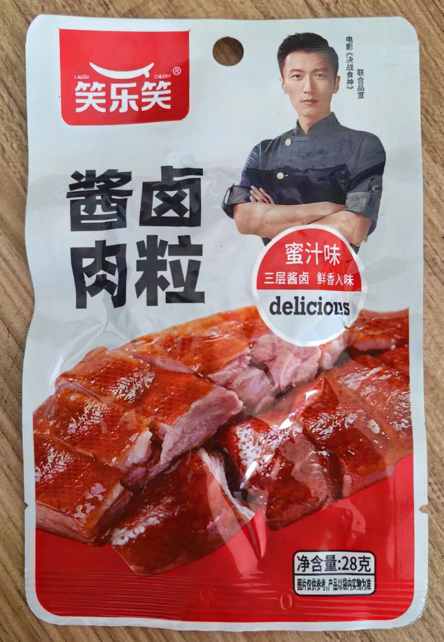 笑乐笑酱卤肉粒〔蜜汁味〕28克