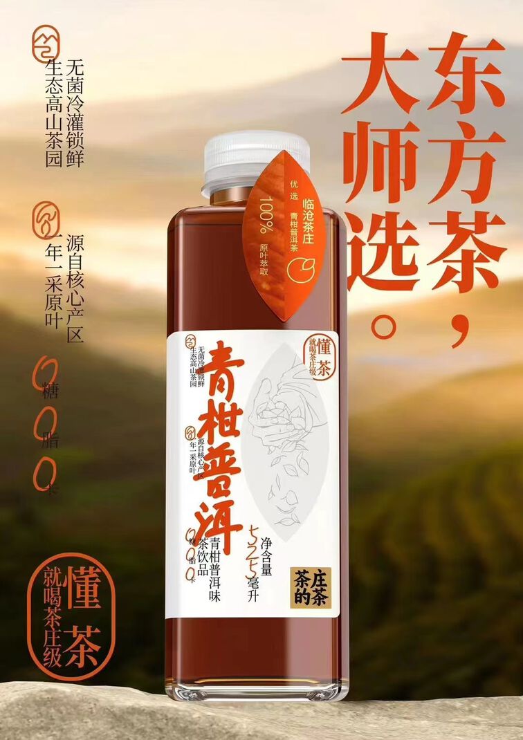青柑普洱茶饮品