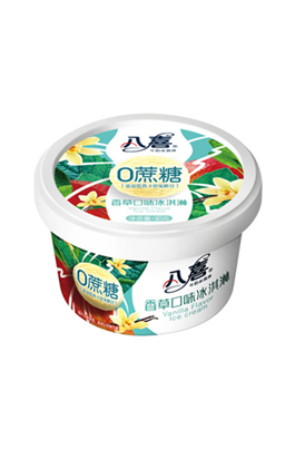 0蔗糖香草口味冰淇淋