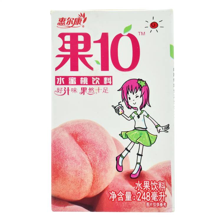 惠尔康果10水蜜桃饮料（单包）