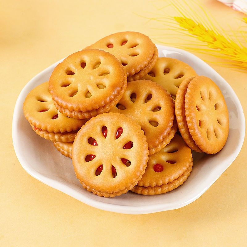 夹心果酱饼干（草莓味）