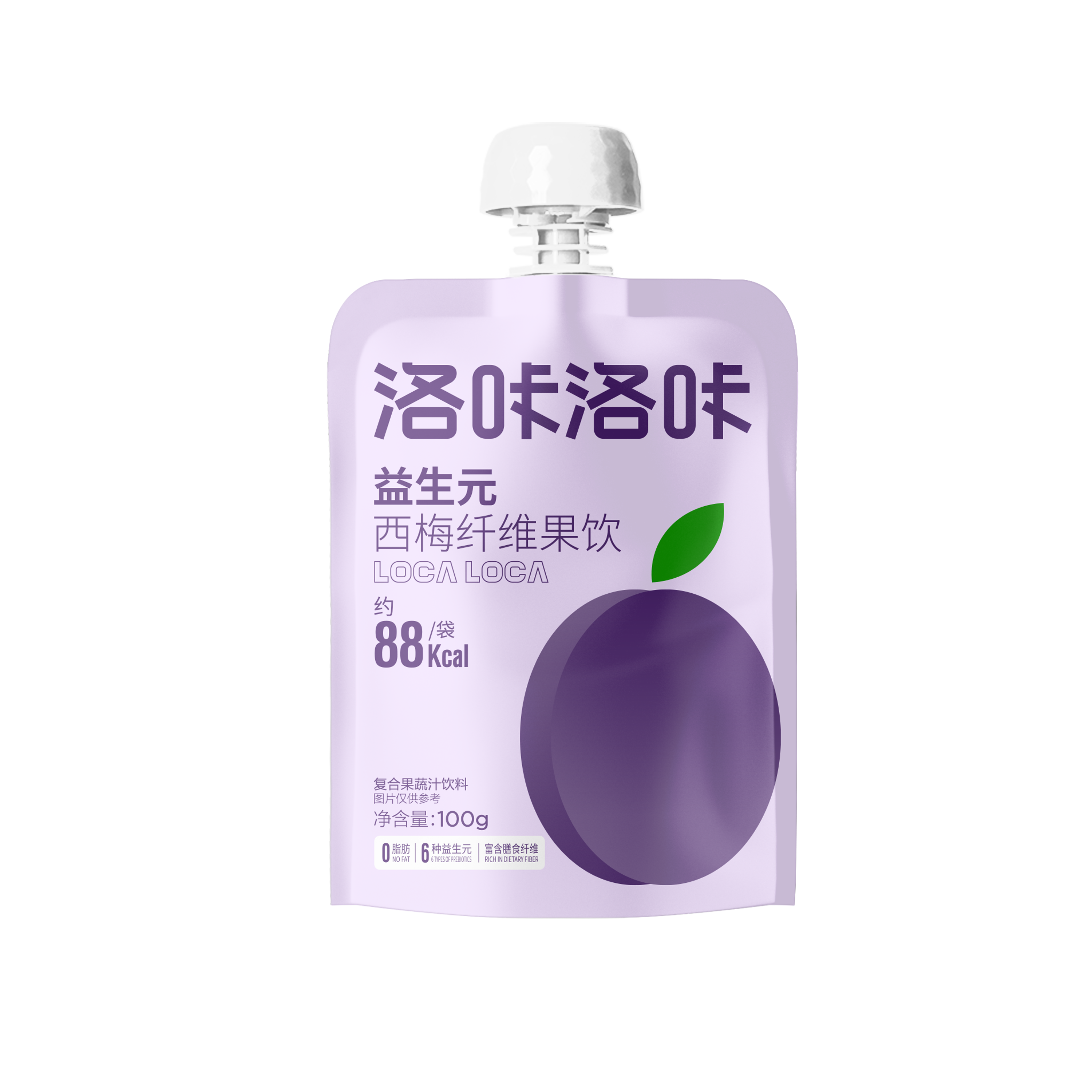 洛咔洛咔益生元西梅纤维果饮原味100克