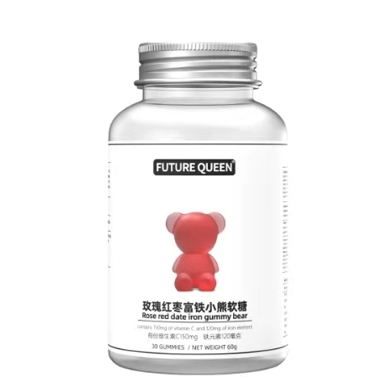 玫瑰红枣富铁小熊软糖