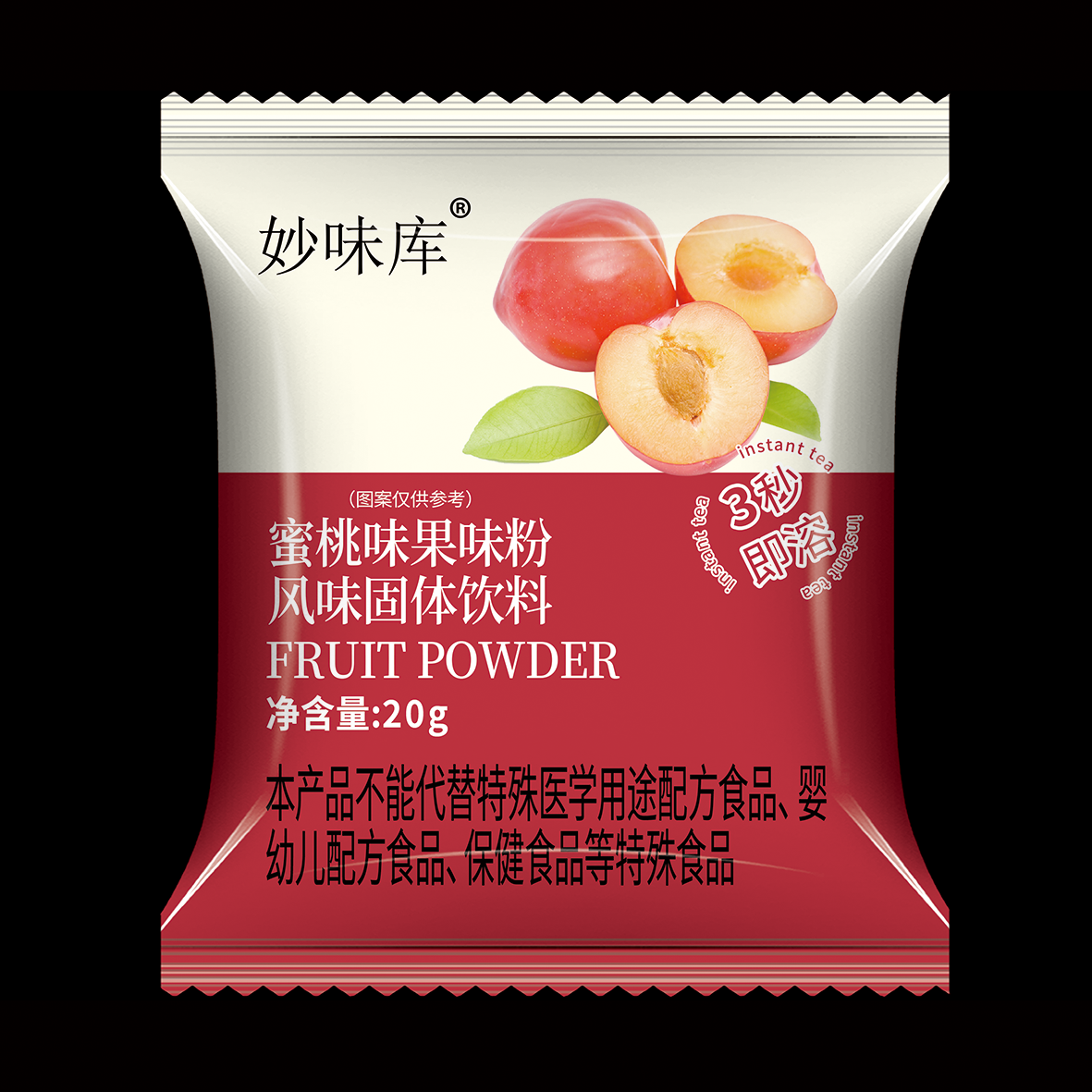 妙味库蜜桃味果味粉20克
