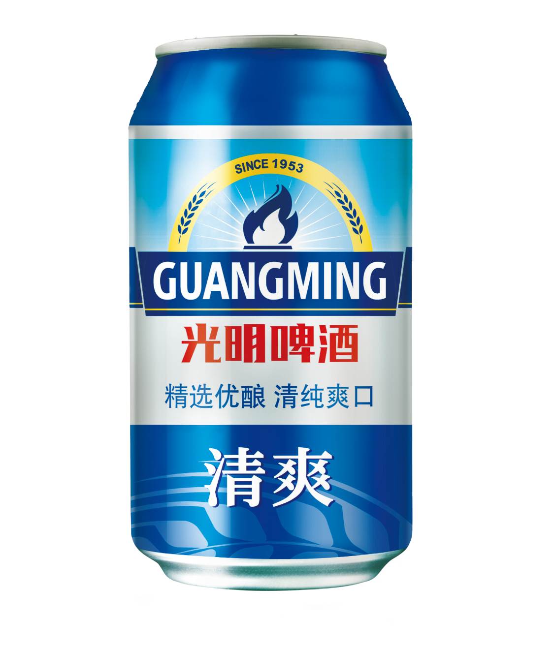 光明啤酒10°P330毫升清爽易拉罐