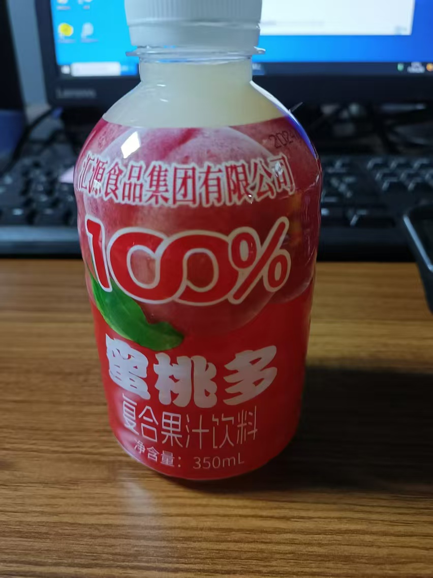 汇源蜜桃复合果汁饮料清爽可口350毫升
