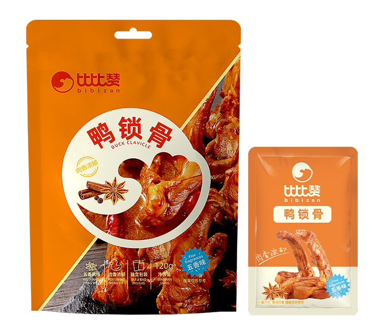 鸭锁骨（五香味）120克