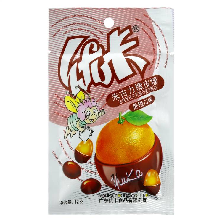优卡朱古力橡皮糖16g
