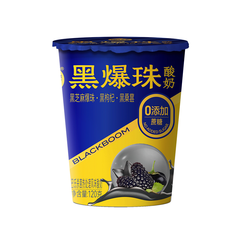 嚼绊黑爆珠酸奶风味发酵乳120克