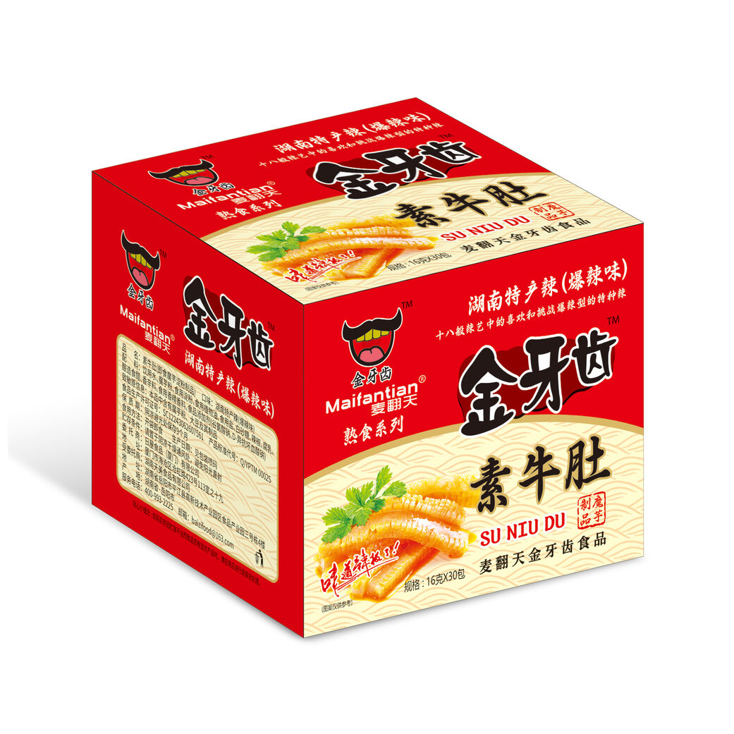 麦翻天爆辣素毛肚（即食魔芋淀粉制品） 爆辣味16克