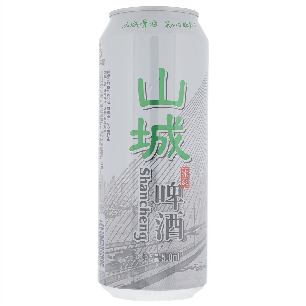 8.0度山城冰爽 500ml听装啤酒