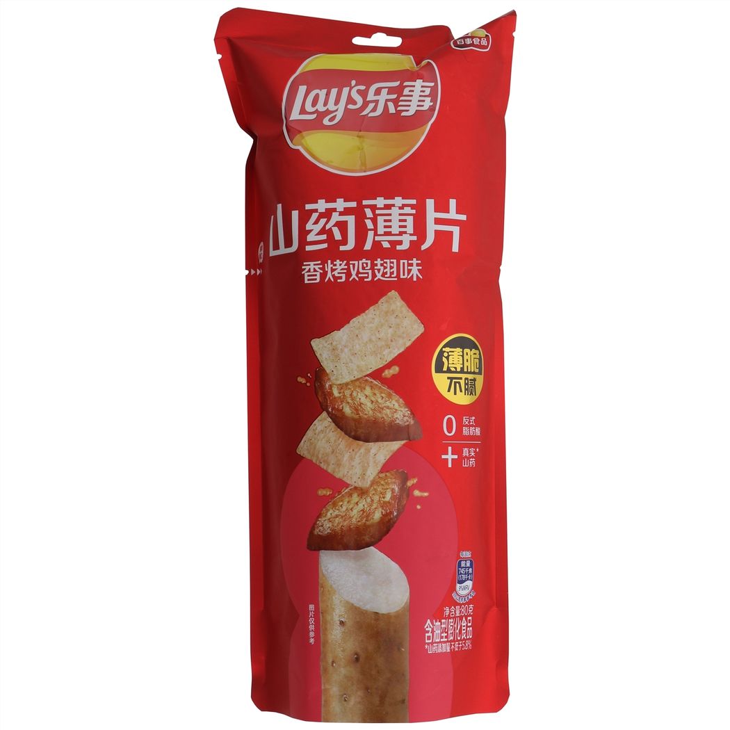 乐事山药薄片香烤鸡翅味80克