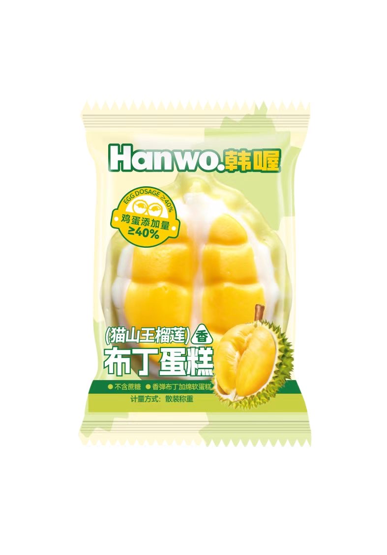 韩喔榴莲布丁蛋糕48克
