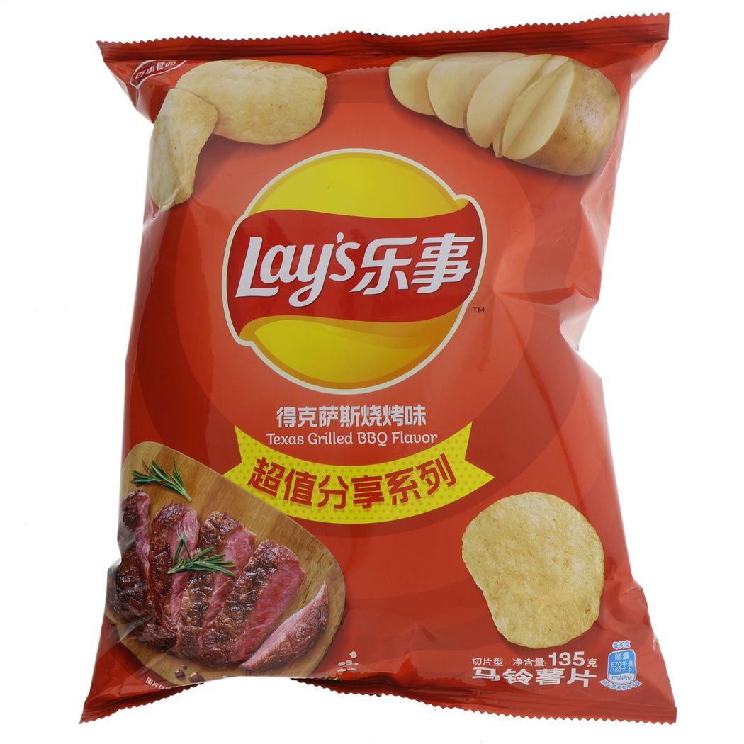 乐事得克萨斯烧烤味135克