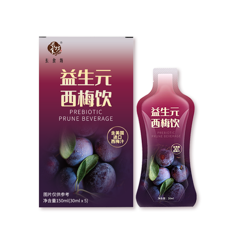 长食坊益生元西梅饮西梅味150毫升
