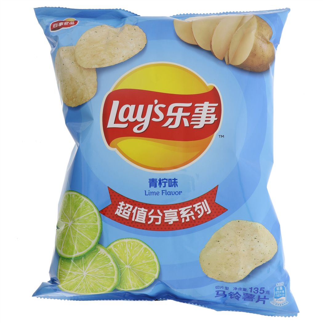 乐事青柠味135克