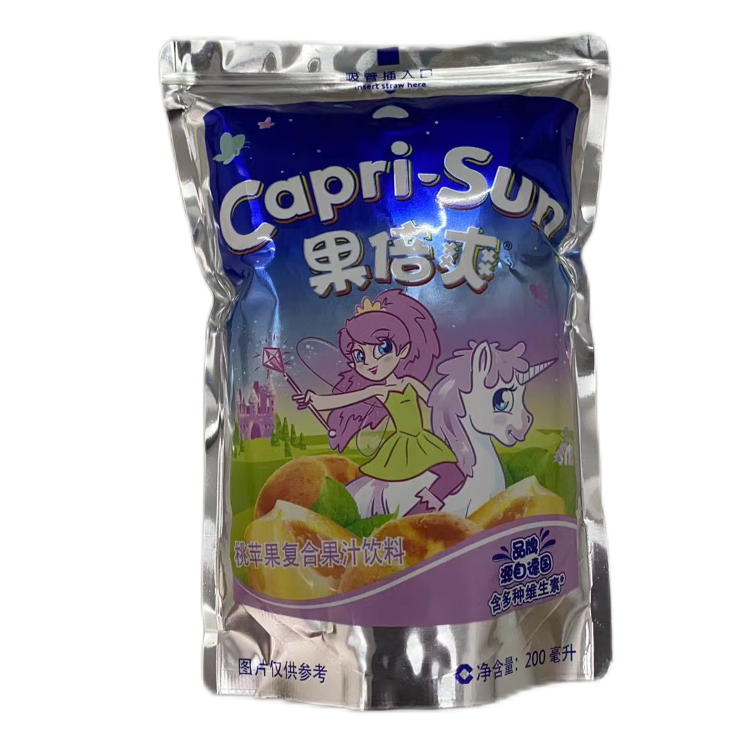 果倍爽桃苹果复合果汁饮料