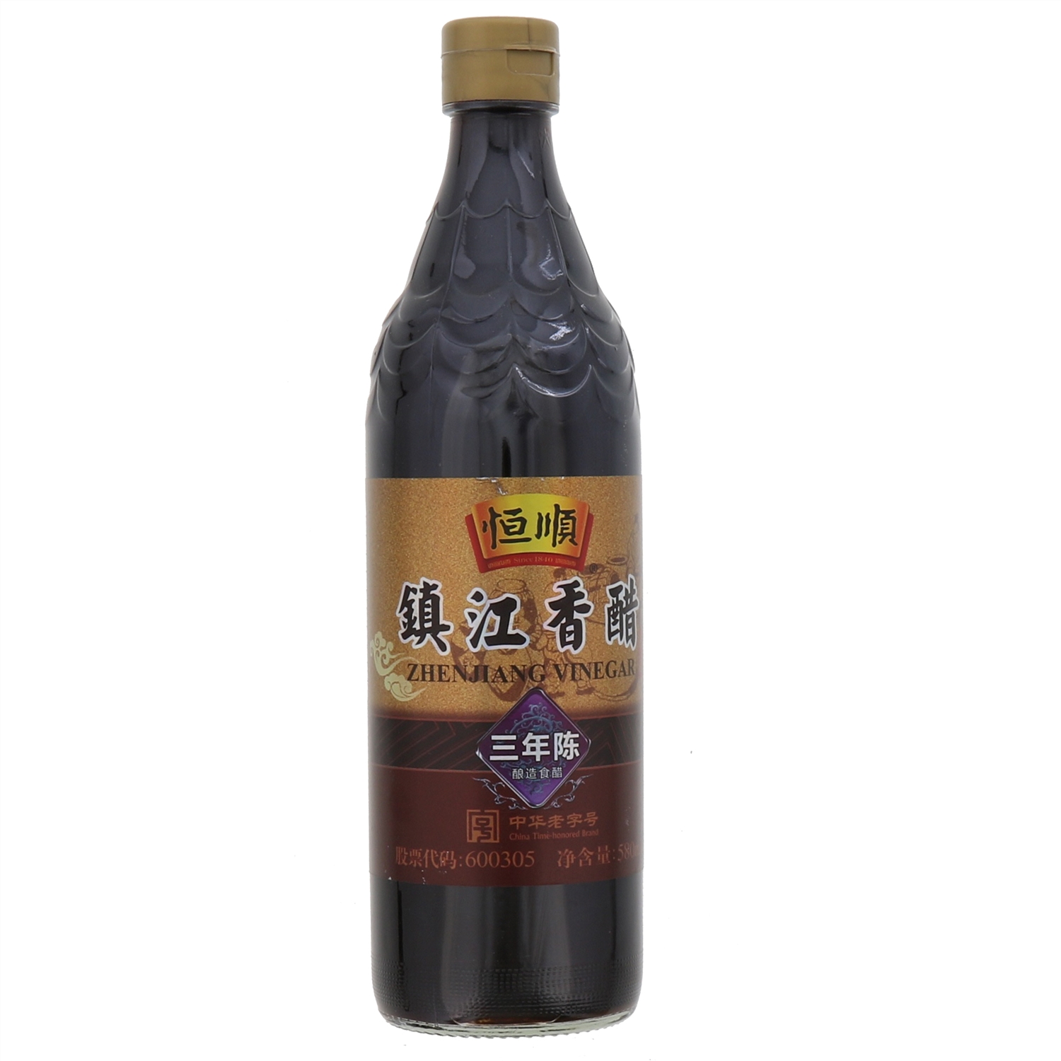恒顺镇江香醋三年陈(瓶装580ml)