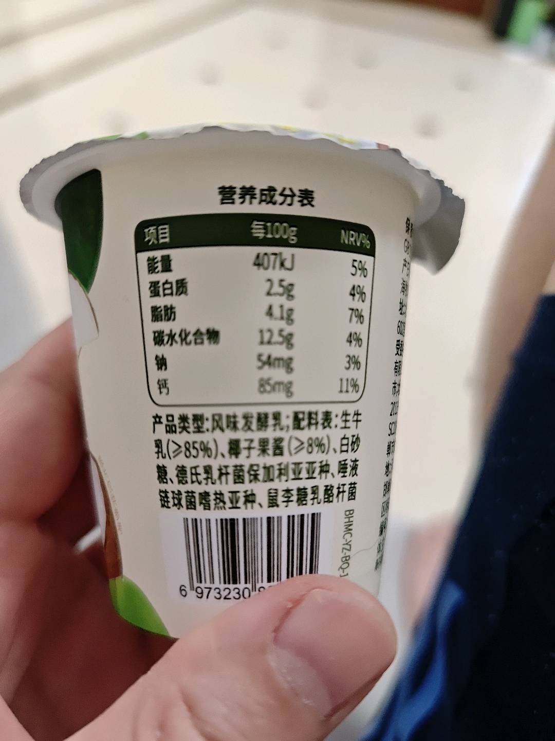 北海牧场 椰椰椰·风味发酵乳