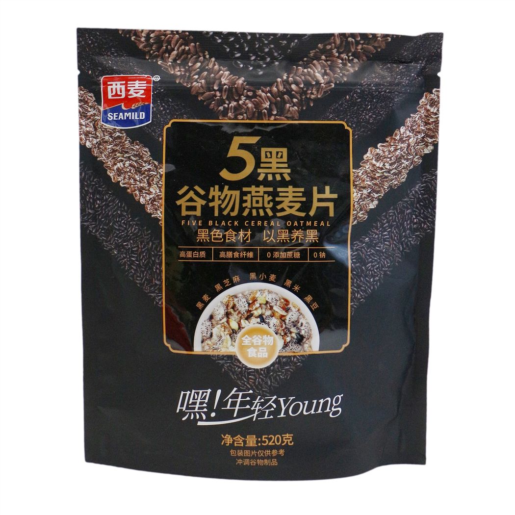 5黑谷物燕麦片