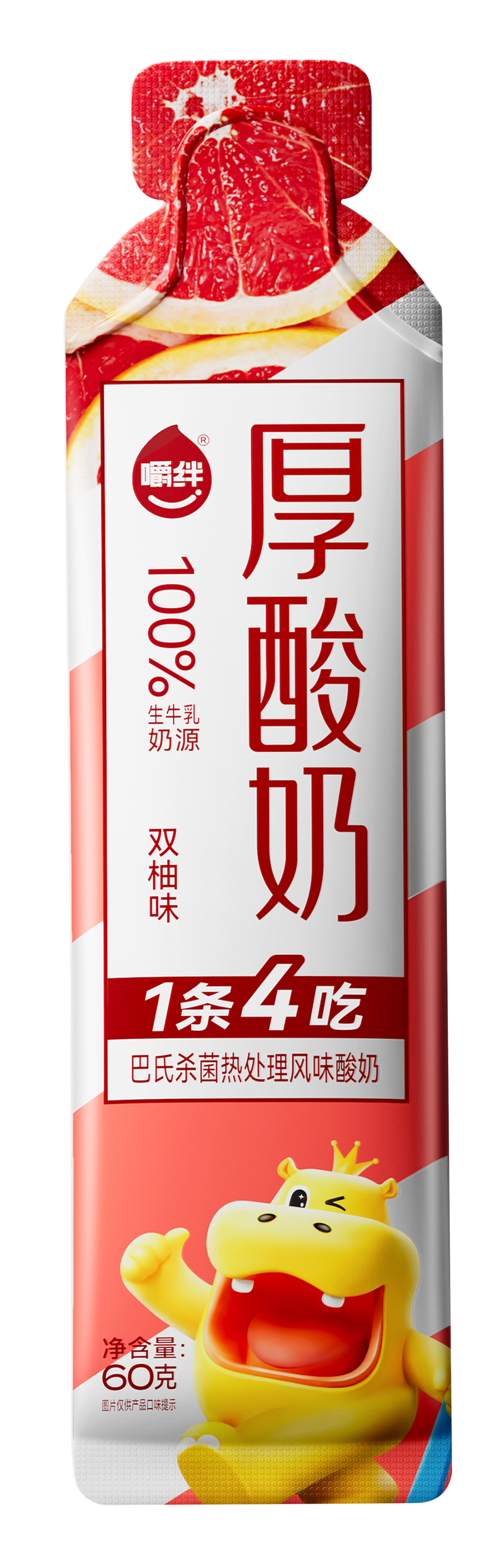 嚼绊厚酸奶（双柚味）风味发酵乳60克
