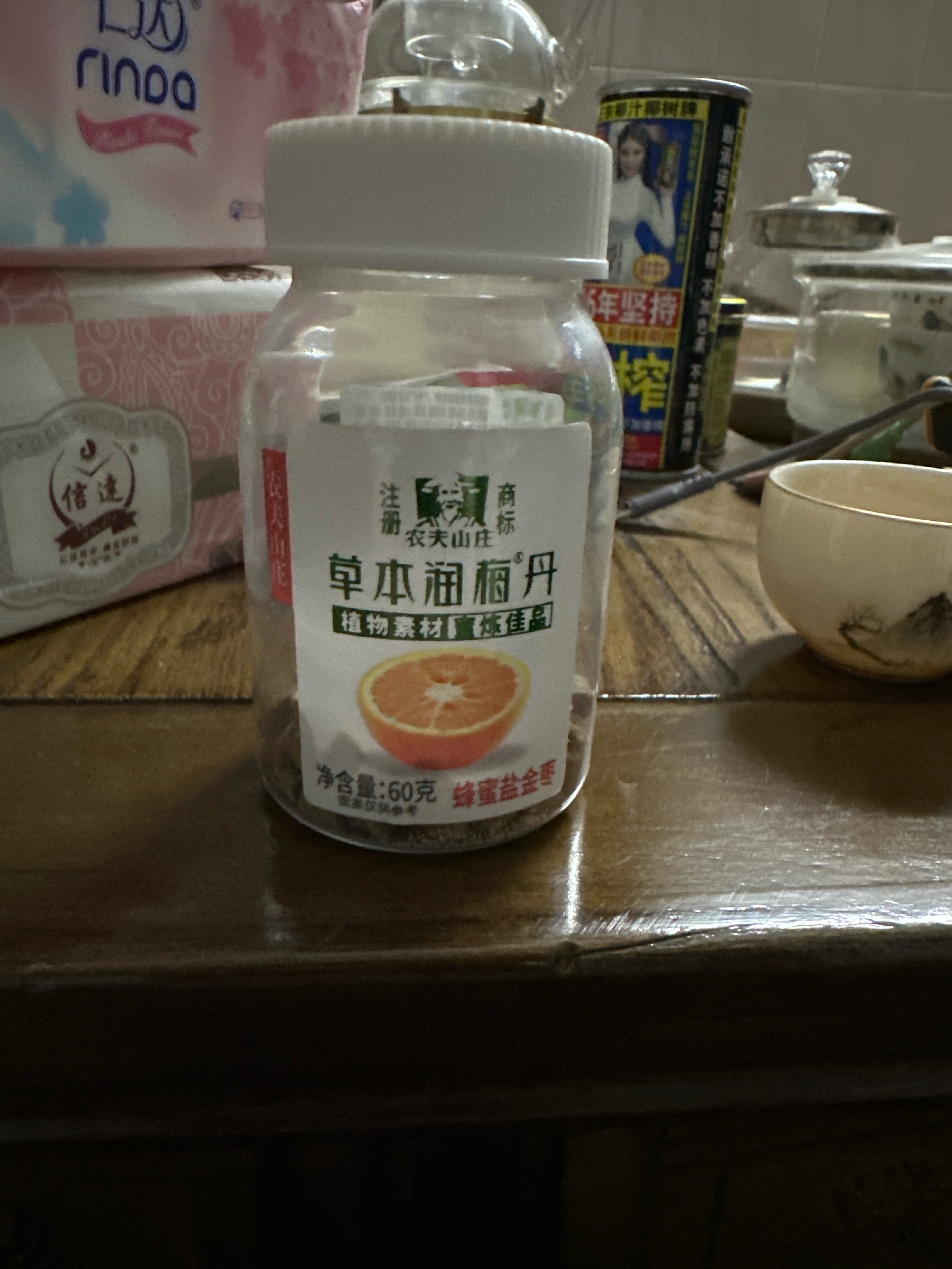 农夫山庄草本润梅丹蜂蜜盐金枣60g