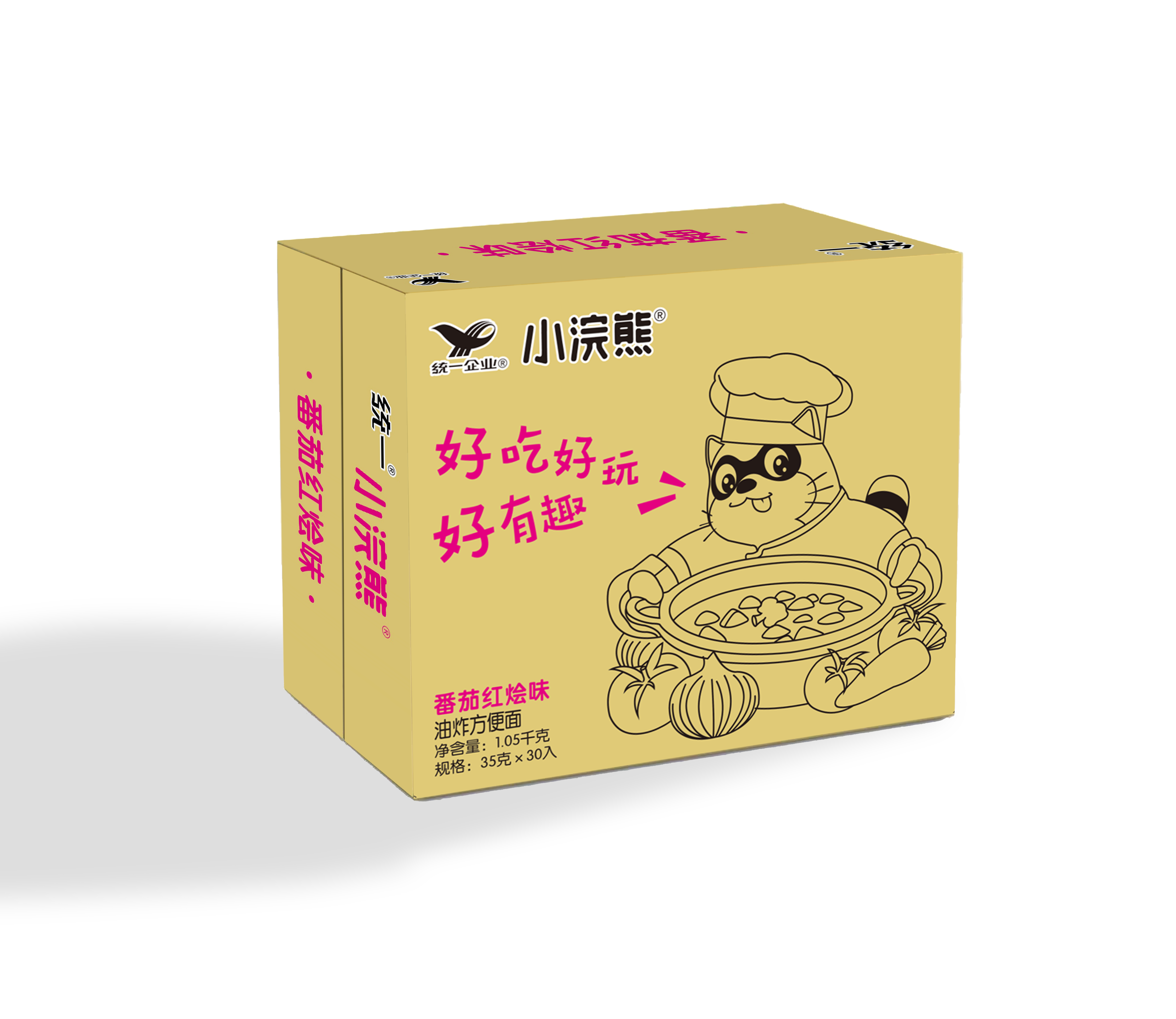 小浣熊意大利红烩口味纸箱