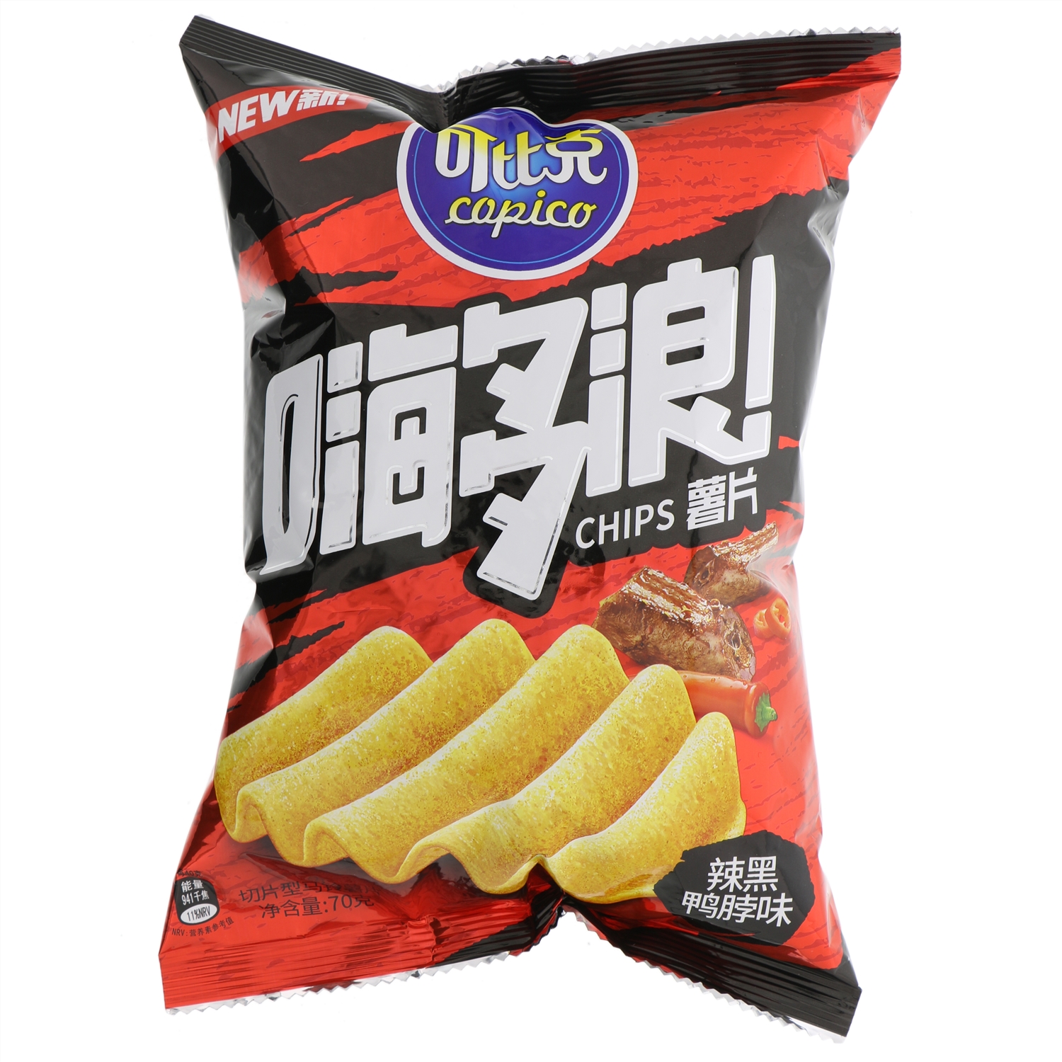 70克嗨多浪辣黑鸭脖味