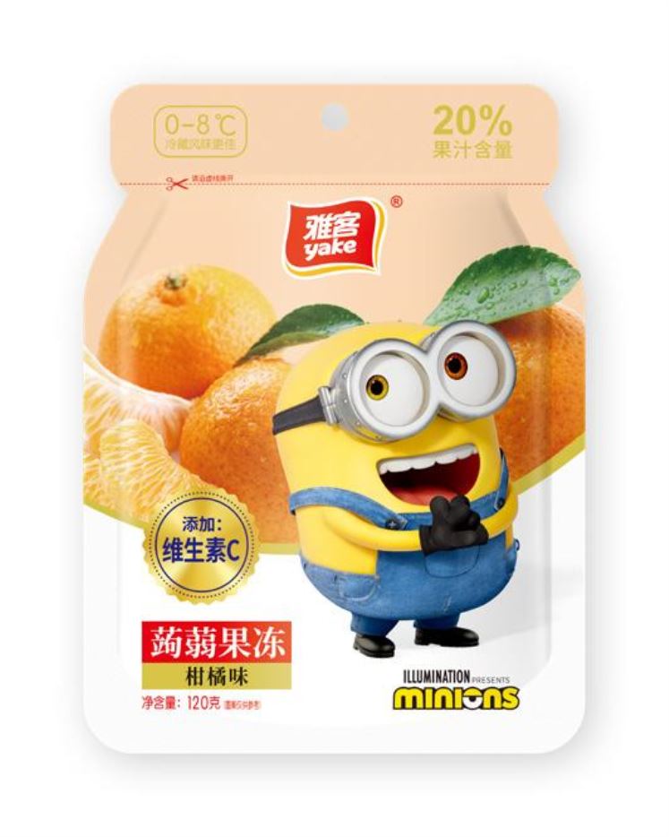 雅客120g蒟蒻挤挤果冻(柑橘味)