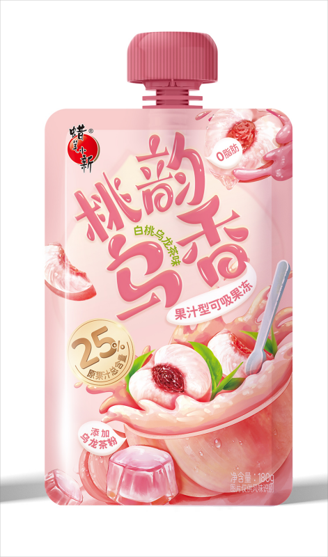 桃韵乌香果汁型可吸果冻（白桃乌龙茶味）