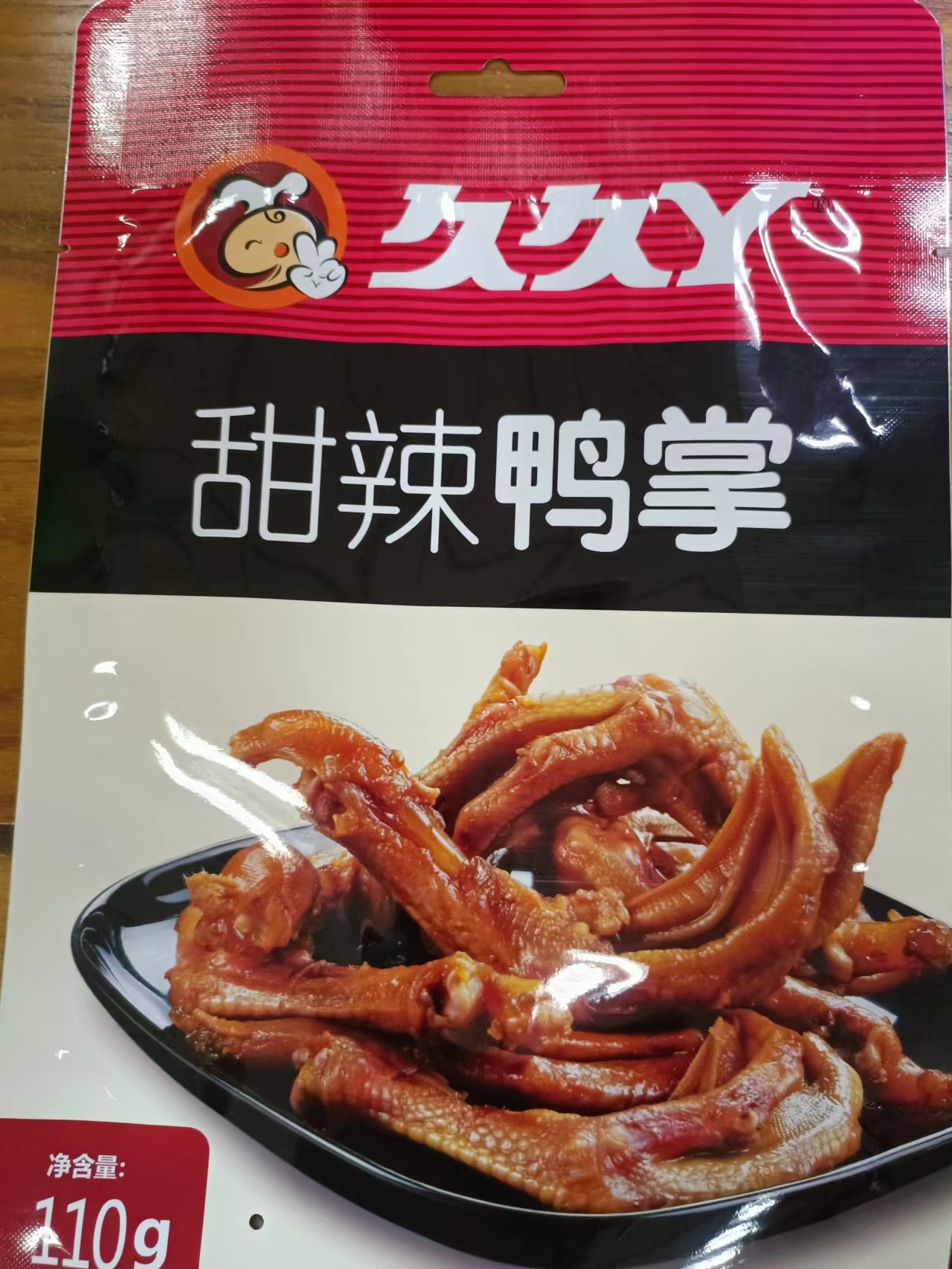 久久丫甜辣鸭掌110g