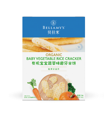 贝拉米有机宝宝蔬菜味磨牙米饼
