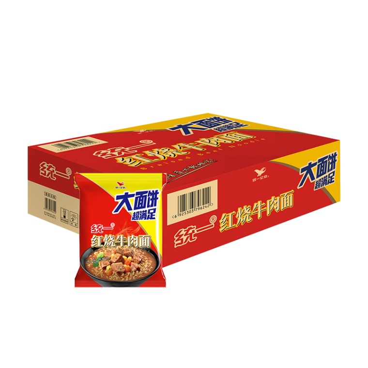 统一100红烧牛肉面（大袋）箱
