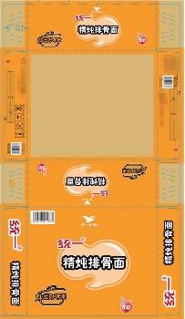 统一100清炖排骨面袋面纸箱