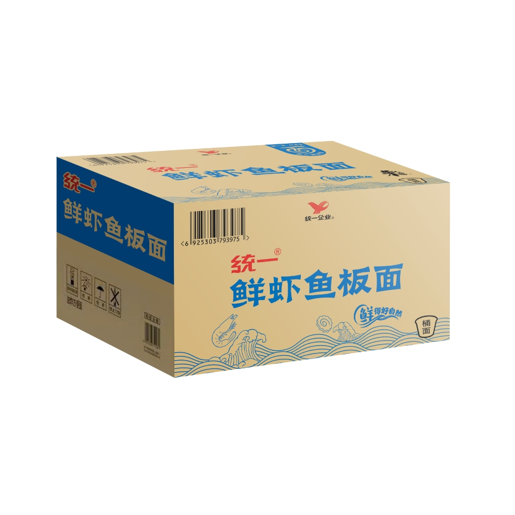 统一来一桶浓汤海鲜面桶外箱