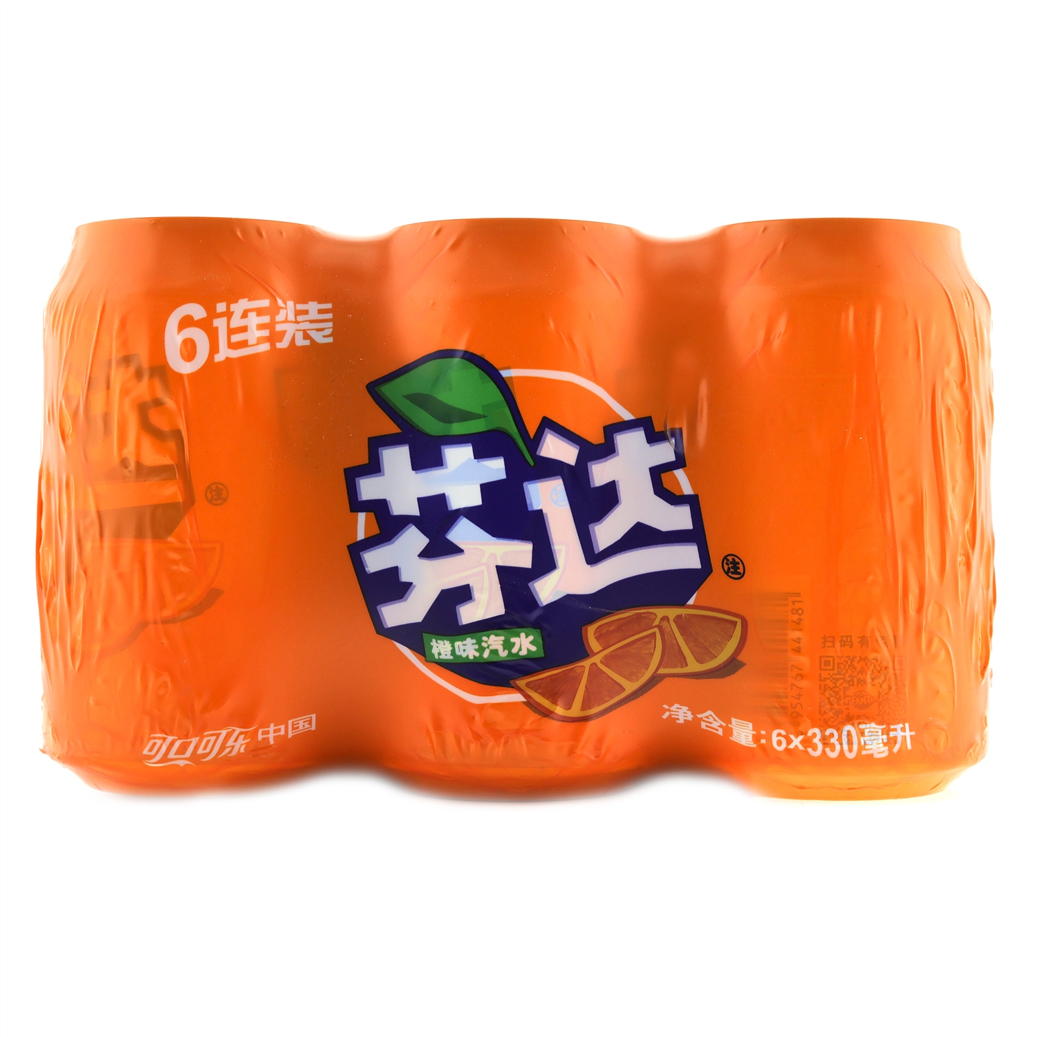 芬达/橙味 330mL CAN×6罐/全塑包
