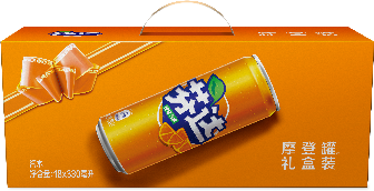 芬达/芬达橙味汽水（SLEEK）330ml/*18礼盒