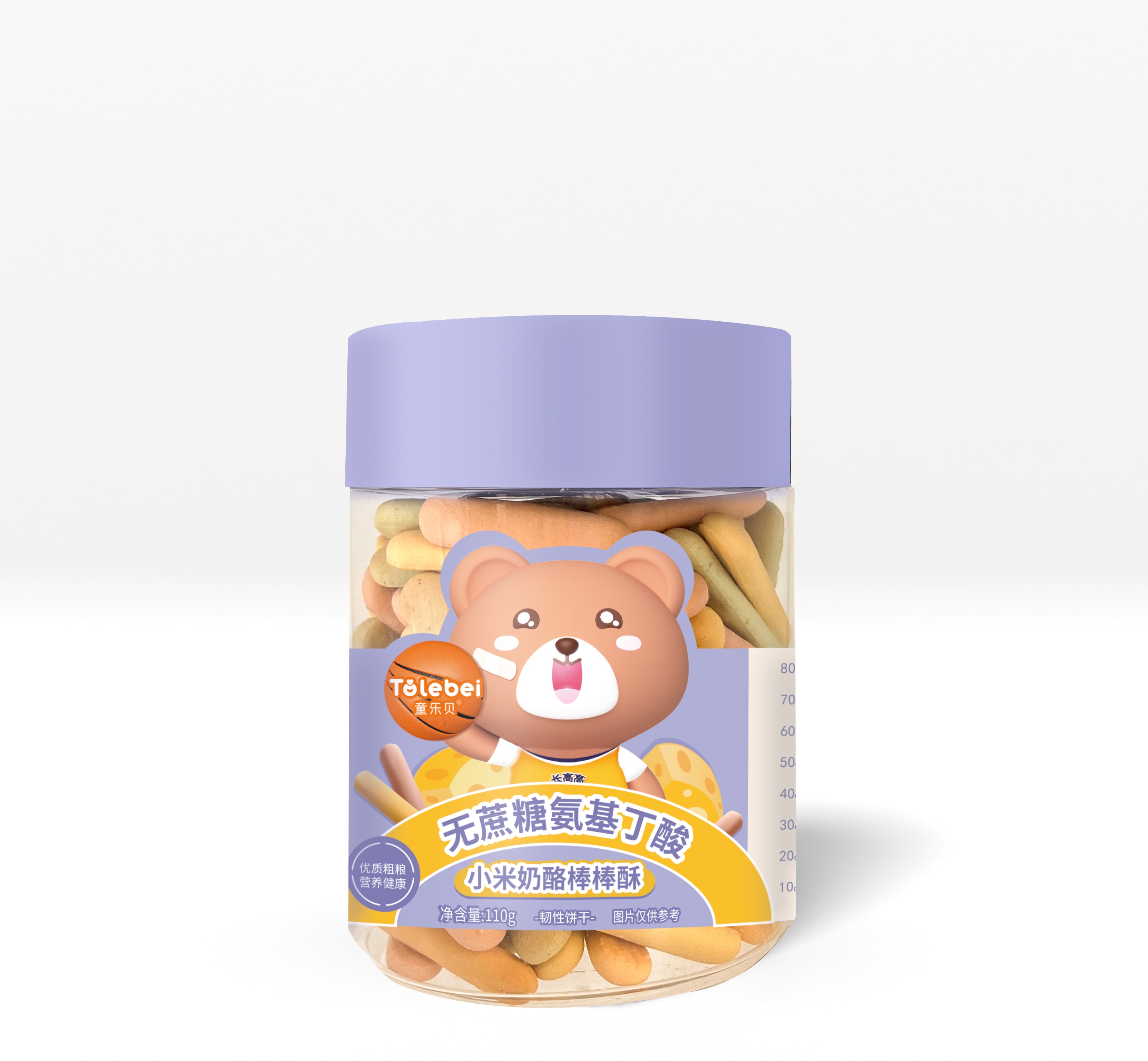 童乐贝无蔗糖氨基丁酸小米奶酪棒棒酥