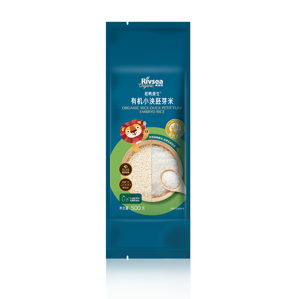 禾泱泱稻鸭原生有机小泱胚芽米500克