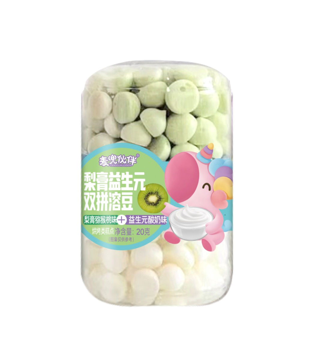 梨膏益生元双拼溶豆（梨膏猕猴桃味+益生元酸奶味）