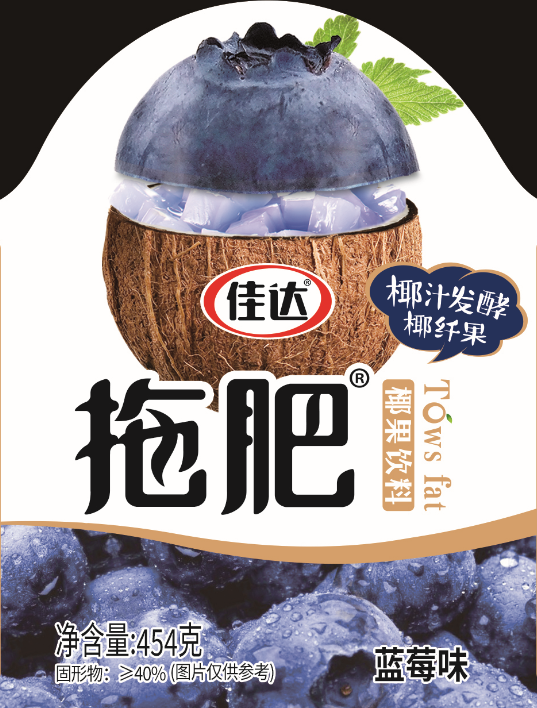 454g拖肥椰果饮料（蓝莓味）