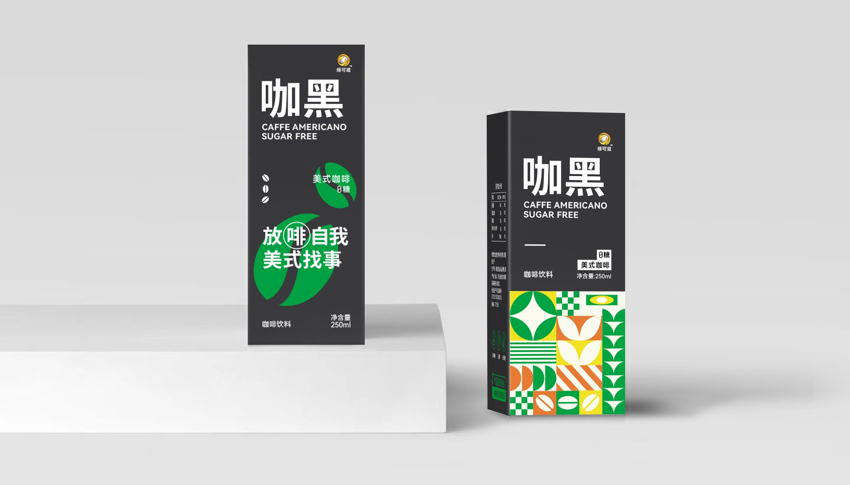 绿可滋250ml黑咖啡美式饮料